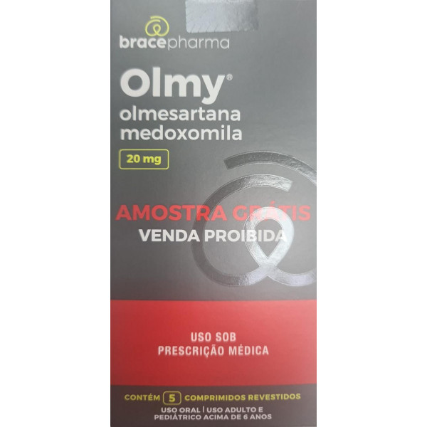 Olmy - Olmesartana Medoxomila 20mg - 5 Cápsulas